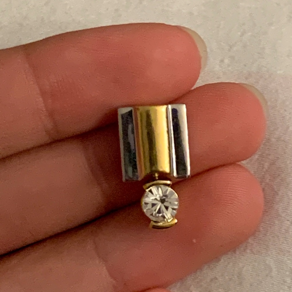 💍 1ct diamond in Sterling Silver and 5K gold 💍 - Picture 3 of 3